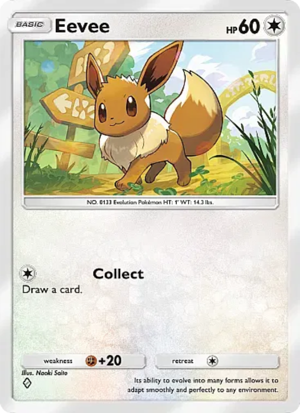 Eevee 055/107 — Eevee Grove (English Pokémon TCG card)