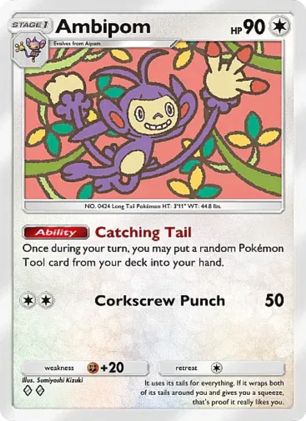 Ambipom 059/107 — Eevee Grove (English Pokémon TCG card)