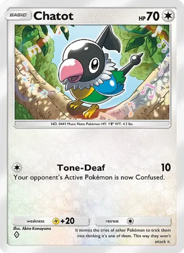 Chatot 060/107 — Eevee Grove (English Pokémon TCG card)