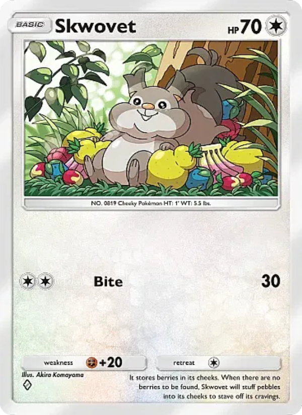 Skwovet 064/107 — Eevee Grove (English Pokémon TCG card)