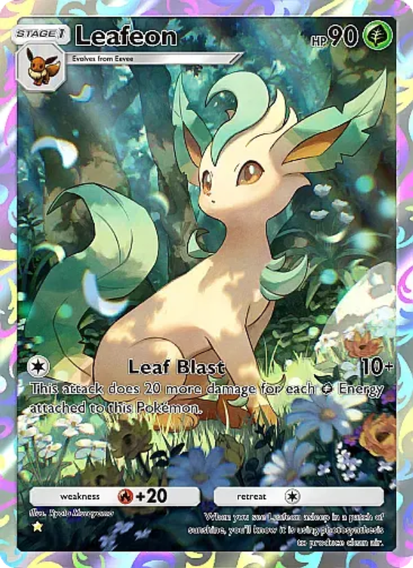 Leafeon 070/107 — Eevee Grove (English Pokémon TCG card)