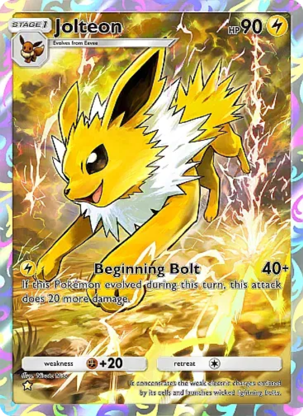 Jolteon 074/107 — Eevee Grove (English Pokémon TCG card)