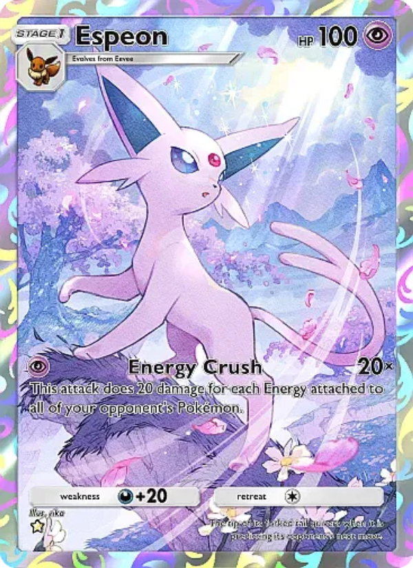 Espeon 075/107 — Eevee Grove (English Pokémon TCG card)