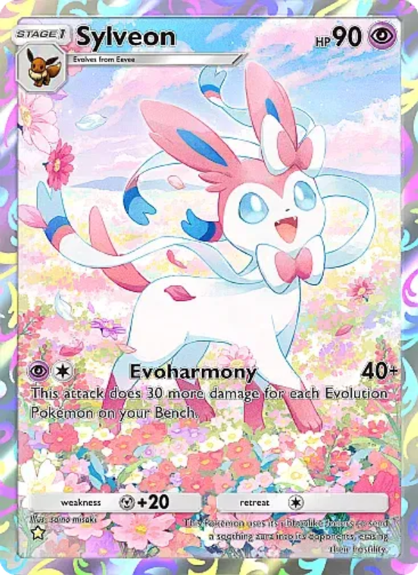 Sylveon 076/107 — Eevee Grove (English Pokémon TCG card)