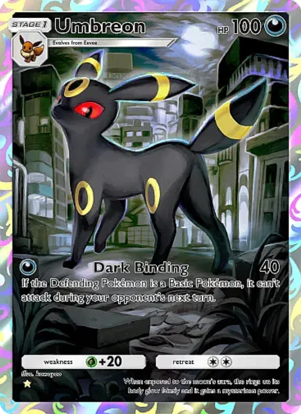 Umbreon 077/107 — Eevee Grove (English Pokémon TCG card)