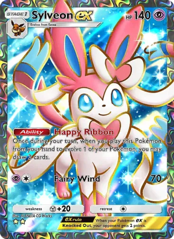 Sylveon ex 081/107 — Eevee Grove (English Pokémon TCG card)