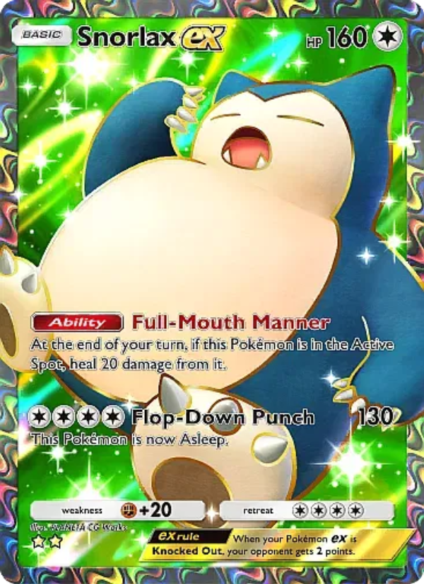 Snorlax ex 084/107 — Eevee Grove (English Pokémon TCG card)