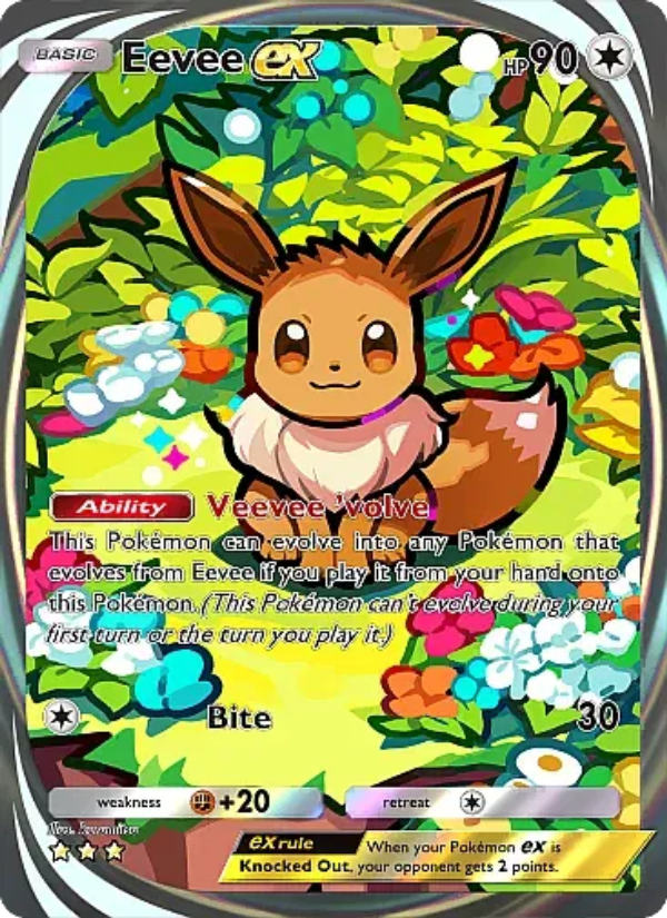 Eevee ex 092/107 — Eevee Grove (English Pokémon TCG card)