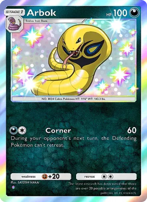 Arbok 101/107 — Eevee Grove (English Pokémon TCG card)