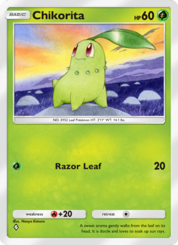 Chikorita 008/241 — Wisdom of Sea and Sky (English Pokémon TCG card)