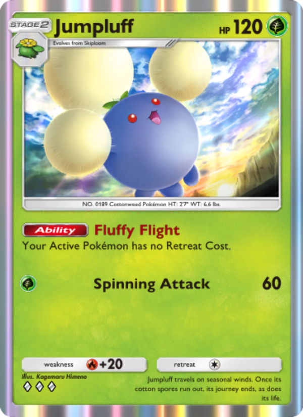 Jumpluff 015/241 — Wisdom of Sea and Sky (English Pokémon TCG card)