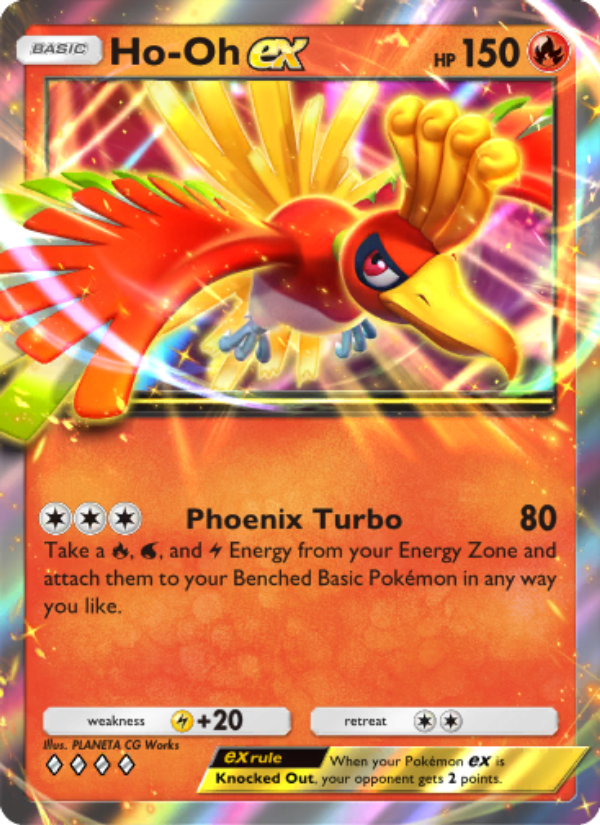 Ho-Oh ex 034/241 — Wisdom of Sea and Sky (English Pokémon TCG card)