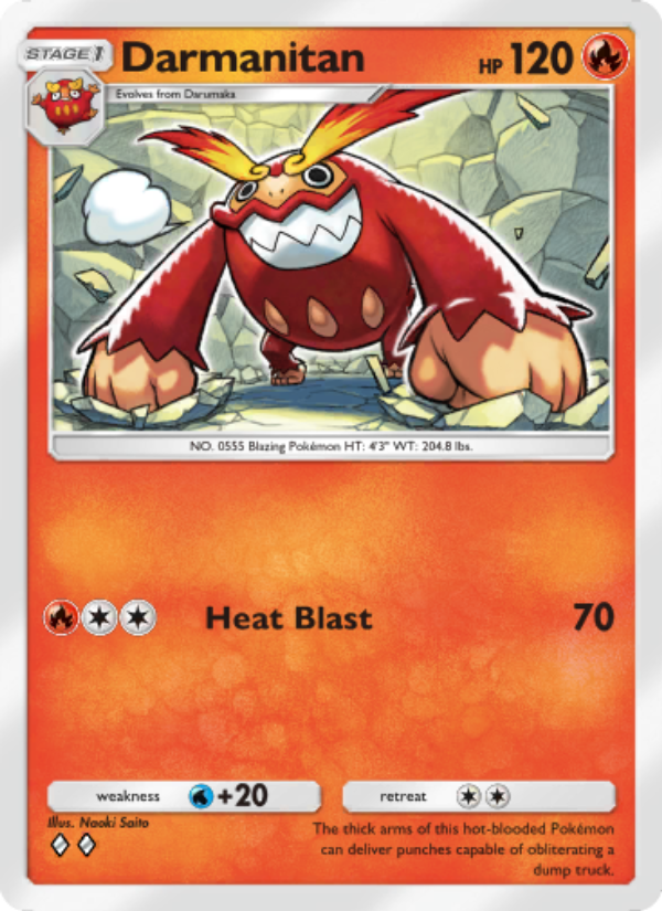 Darmanitan 036/241 — Wisdom of Sea and Sky (English Pokémon TCG card)