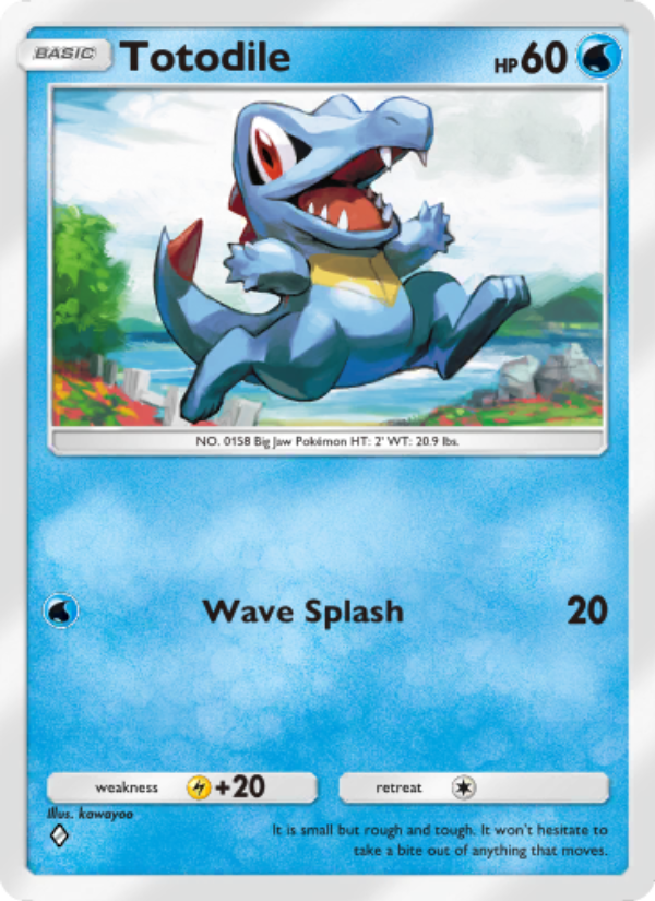 Totodile 046/241 — Wisdom of Sea and Sky (English Pokémon TCG card)