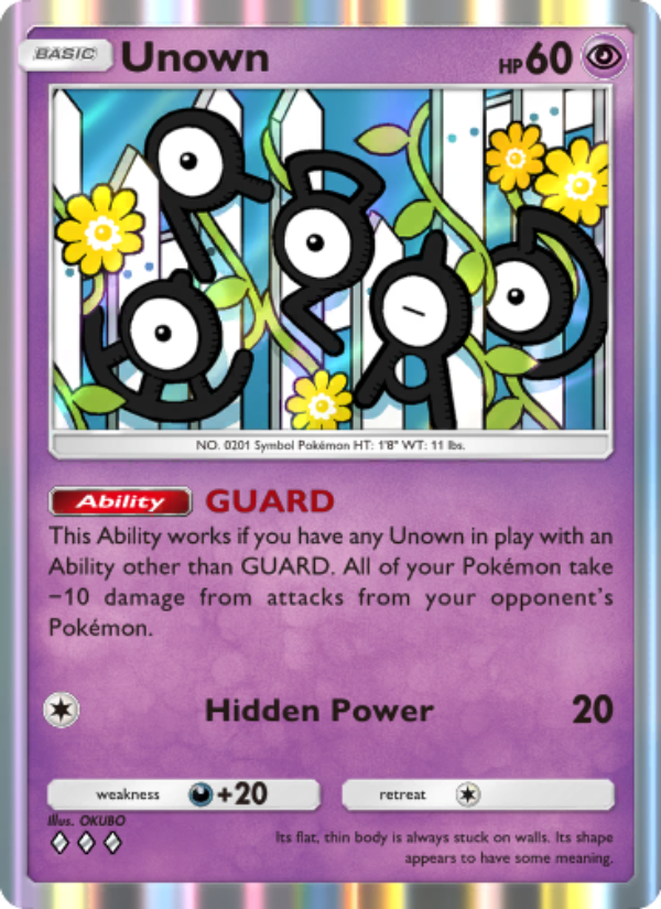 Unown 084/241 — Wisdom of Sea and Sky (English Pokémon TCG card)