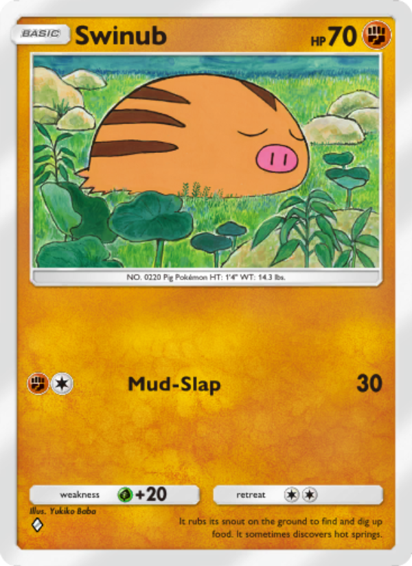 Swinub 096/241 — Wisdom of Sea and Sky (English Pokémon TCG card)