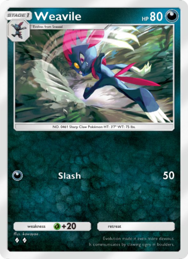 Weavile 116/241 — Wisdom of Sea and Sky (English Pokémon TCG card)