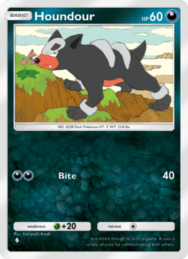 Houndour 117/241 — Wisdom of Sea and Sky (English Pokémon TCG card)