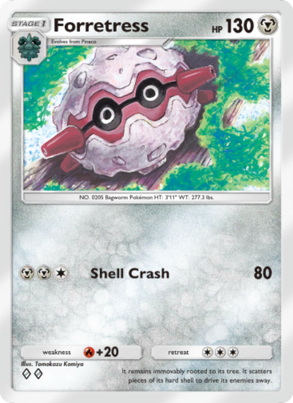 Forretress 121/241 — Wisdom of Sea and Sky (English Pokémon TCG card)