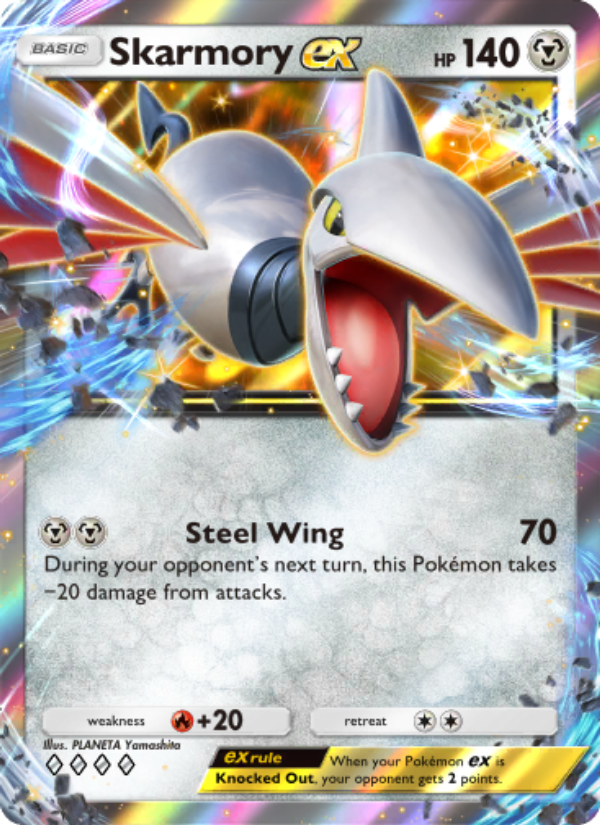 Skarmory ex 124/241 — Wisdom of Sea and Sky (English Pokémon TCG card)