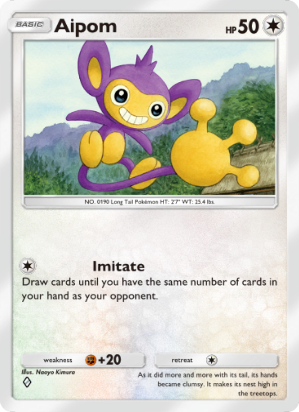 Aipom 142/241 — Wisdom of Sea and Sky (English Pokémon TCG card)