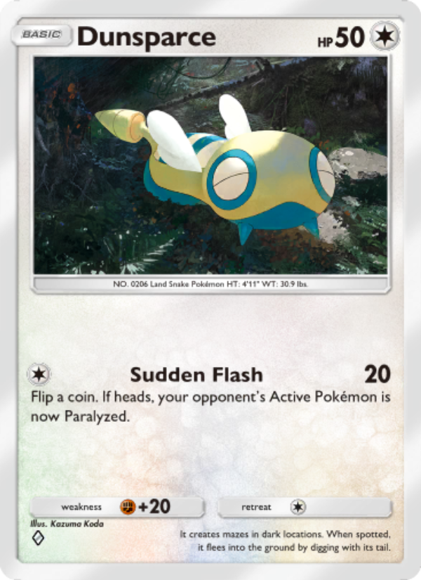 Dunsparce 144/241 — Wisdom of Sea and Sky (English Pokémon TCG card)