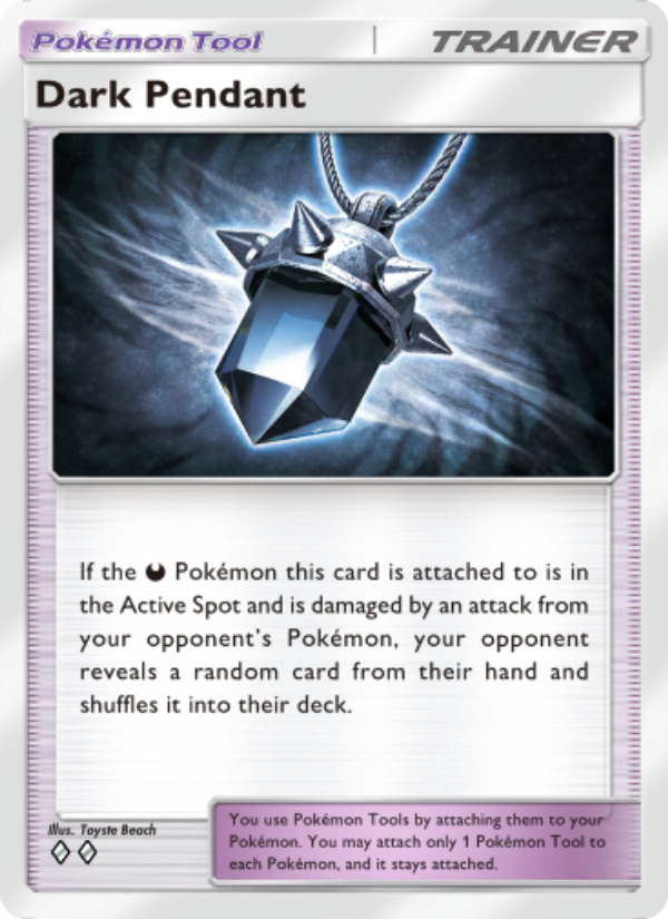 Dark Pendant 154/241 — Wisdom of Sea and Sky (English Pokémon TCG card)