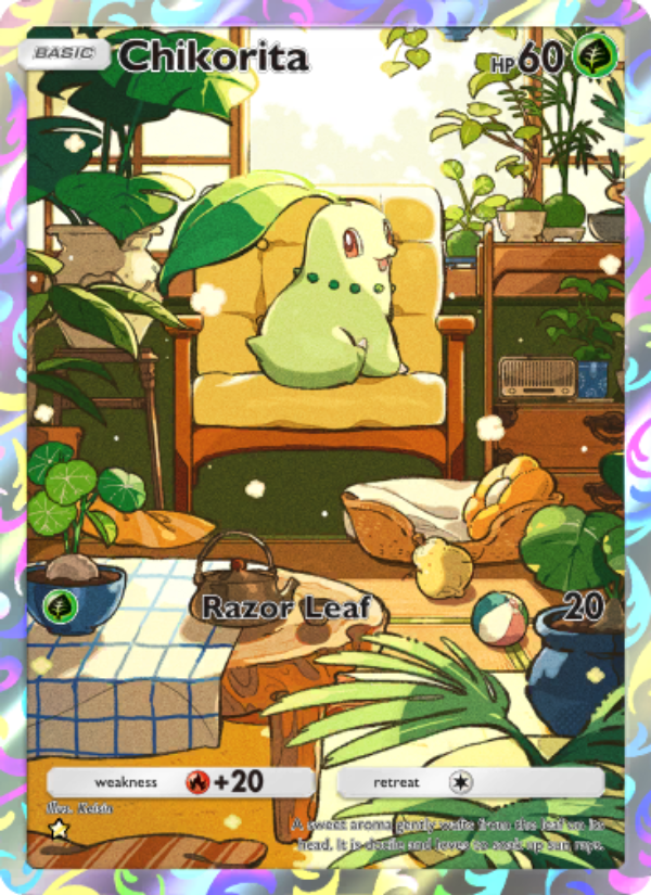 Chikorita 162/241 — Wisdom of Sea and Sky (English Pokémon TCG card)
