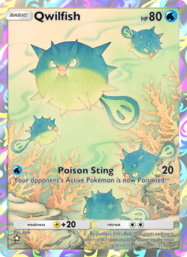 Qwilfish 168/241 — Wisdom of Sea and Sky (English Pokémon TCG card)