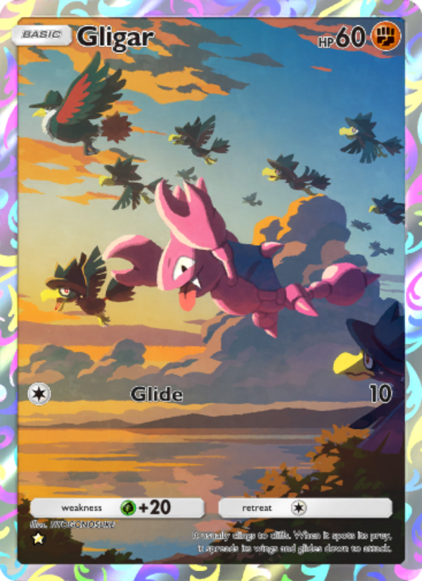 Gligar 176/241 — Wisdom of Sea and Sky (English Pokémon TCG card)