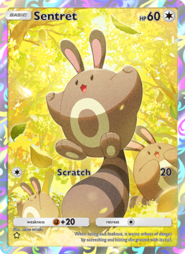 Sentret 181/241 — Wisdom of Sea and Sky (English Pokémon TCG card)