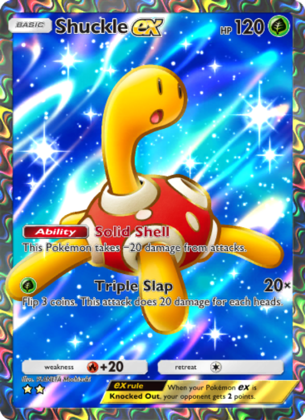 Shuckle ex 186/241 — Wisdom of Sea and Sky (English Pokémon TCG card)