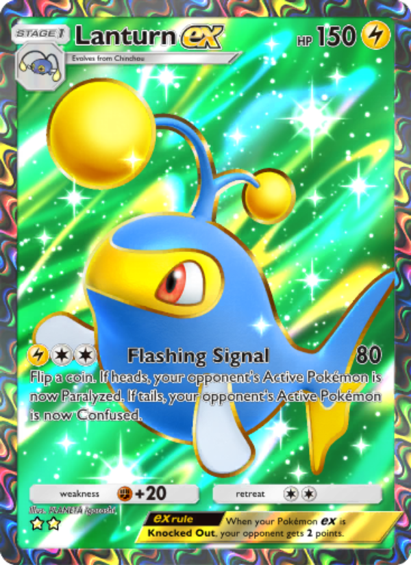 Lanturn ex 189/241 — Wisdom of Sea and Sky (English Pokémon TCG card)