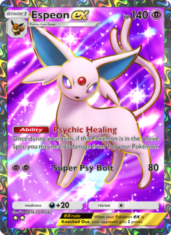 Espeon ex 190/241 — Wisdom of Sea and Sky (English Pokémon TCG card)