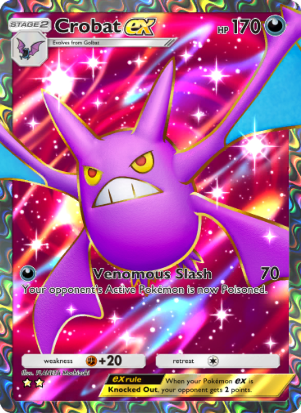 Crobat ex 192/241 — Wisdom of Sea and Sky (English Pokémon TCG card)
