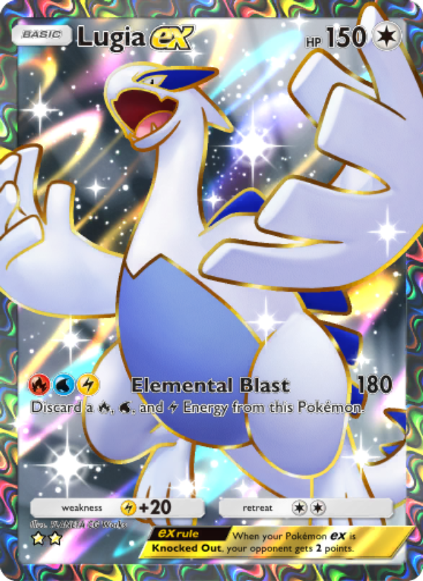 Lugia ex 195/241 — Wisdom of Sea and Sky (English Pokémon TCG card)