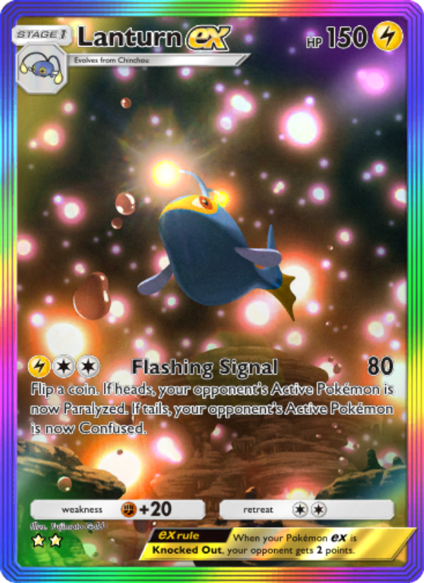 Lanturn ex 204/241 — Wisdom of Sea and Sky (English Pokémon TCG card)