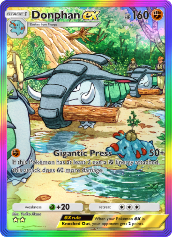 Donphan ex 206/241 — Wisdom of Sea and Sky (English Pokémon TCG card)