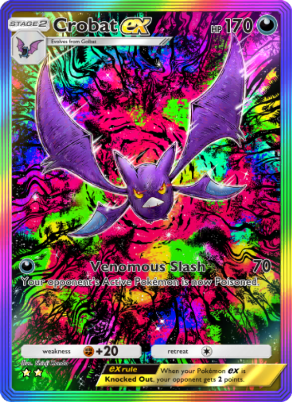 Crobat ex 207/241 — Wisdom of Sea and Sky (English Pokémon TCG card)
