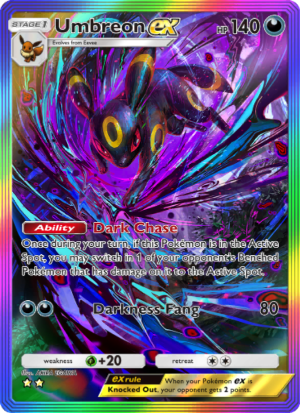 Umbreon ex 208/241 — Wisdom of Sea and Sky (English Pokémon TCG card)