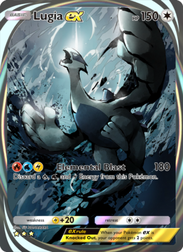 Lugia ex 211/241 — Wisdom of Sea and Sky (English Pokémon TCG card)
