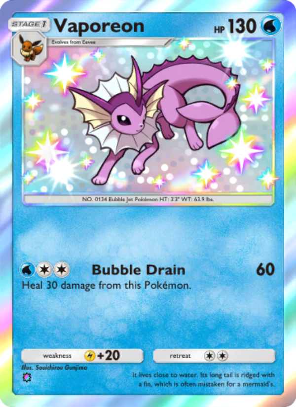 Vaporeon 216/241 — Wisdom of Sea and Sky (English Pokémon TCG card)