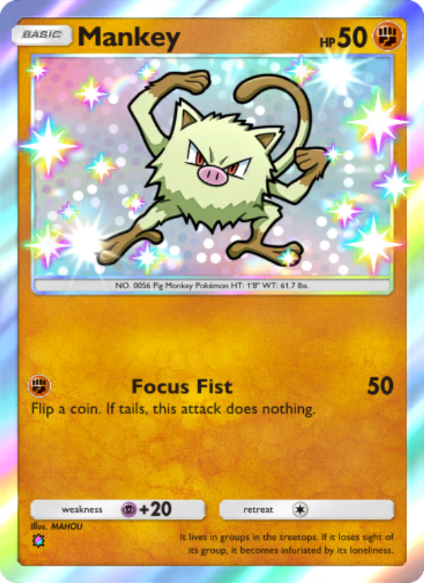 Mankey 221/241 — Wisdom of Sea and Sky (English Pokémon TCG card)