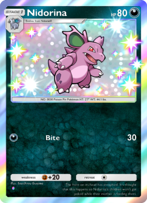 Nidorina 224/241 — Wisdom of Sea and Sky (English Pokémon TCG card)