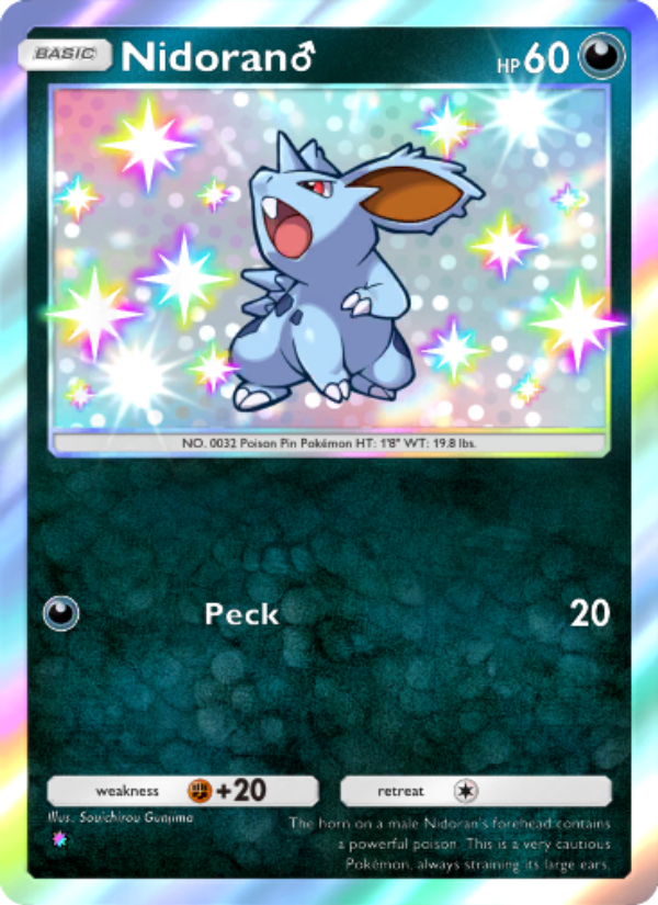 Nidoran♂ 226/241 — Wisdom of Sea and Sky (English Pokémon TCG card)