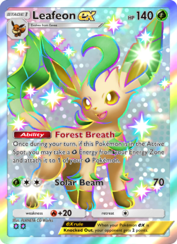 Leafeon ex 233/241 — Wisdom of Sea and Sky (English Pokémon TCG card)