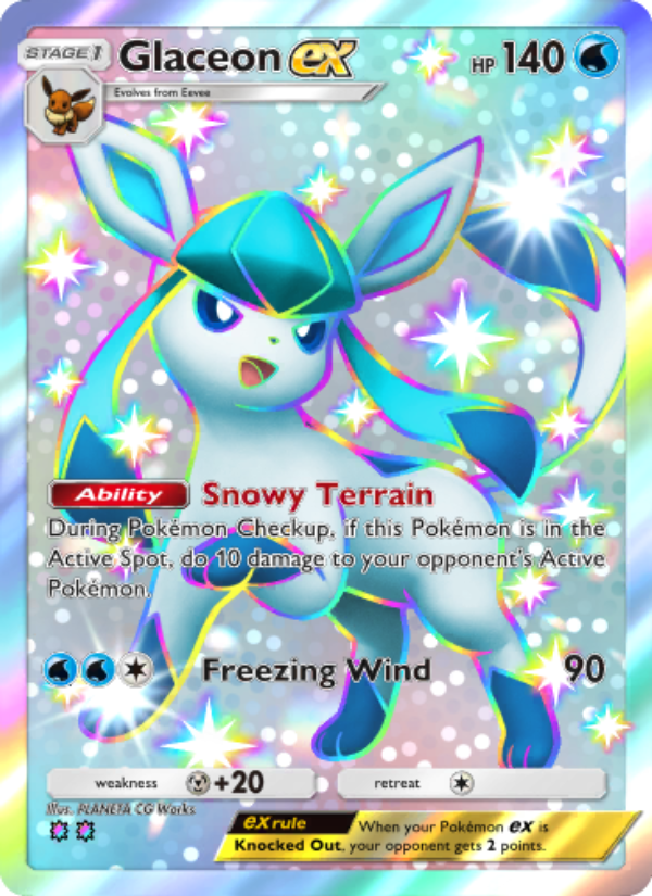 Glaceon ex 235/241 — Wisdom of Sea and Sky (English Pokémon TCG card)