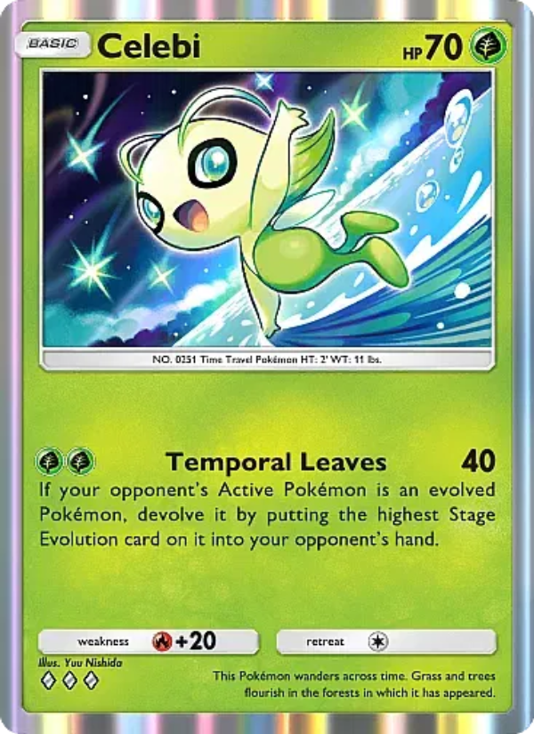 Celebi 006/105 — Secluded Springs (English Pokémon TCG card)