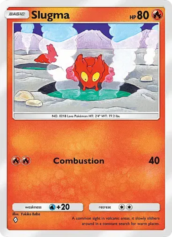 Slugma 008/105 — Secluded Springs (English Pokémon TCG card)