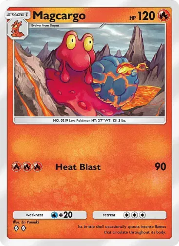 Magcargo 009/105 — Secluded Springs (English Pokémon TCG card)